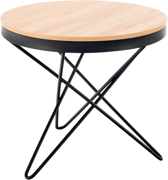 Изображение товара Журнальный столик Halmar Leila (натуральный/черный)