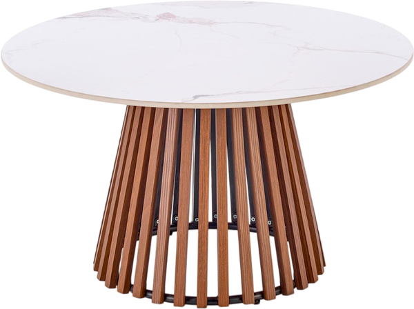 Изображение товара Журнальный столик Halmar Carina (бежевый мрамор/орех)