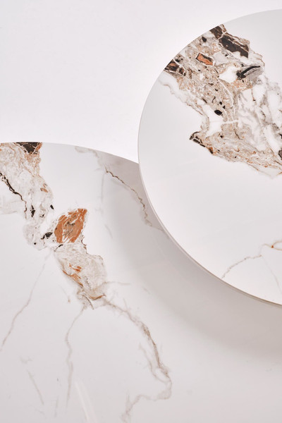 Изображение товара Журнальный столик Halmar Carina (бежевый мрамор/орех)