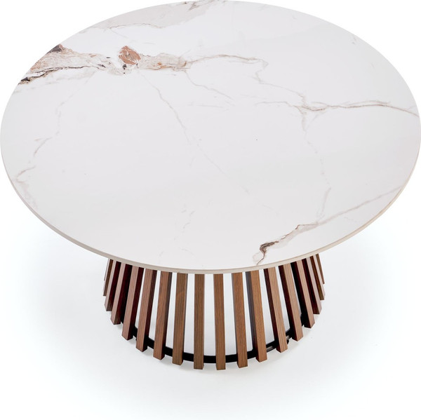 Изображение товара Журнальный столик Halmar Carina (бежевый мрамор/орех)