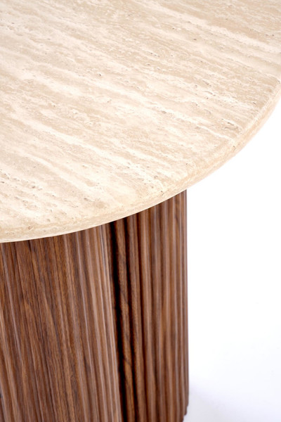 Изображение товара Журнальный столик Halmar Dorotea S (травертин/орех)