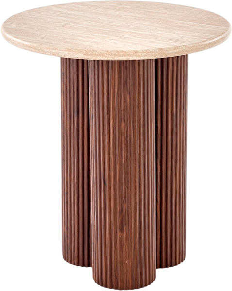 Изображение товара Журнальный столик Halmar Dorotea S (травертин/орех)