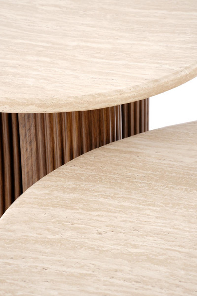 Изображение товара Журнальный столик Halmar Dorotea S (травертин/орех)