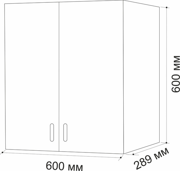 Изображение товара Шкаф навесной для кухни No Brand С сушкой 60 / 525828 (венге светлое)