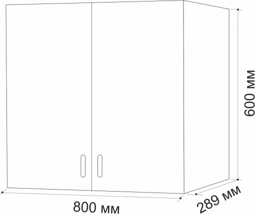 Изображение товара Шкаф навесной для кухни No Brand 80 / 527070 (венге)