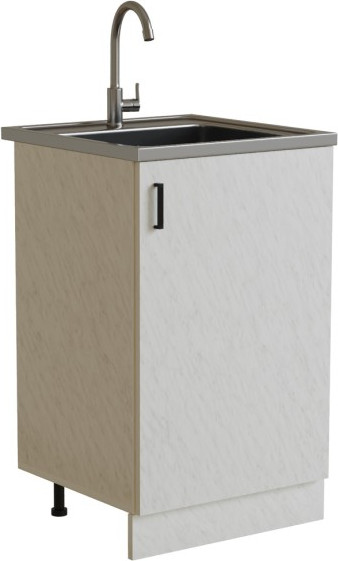 Изображение товара Шкаф под мойку No Brand 50 ЛДСП / 310613 (белый мрамор)