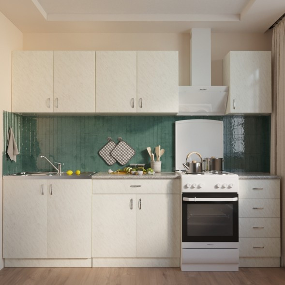 Изображение товара Шкаф под мойку No Brand 50 ЛДСП / 310613 (белый мрамор)