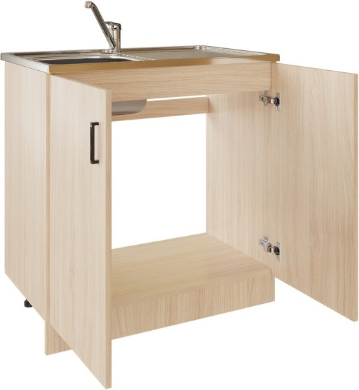 Изображение товара Шкаф под мойку No Brand 80 ЛДСП / 512502 (венге светлое)