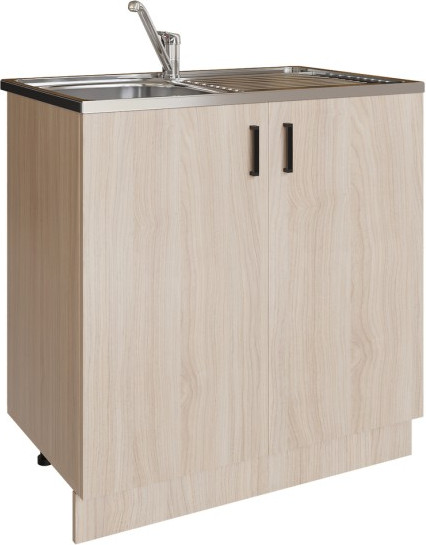 Изображение товара Шкаф под мойку No Brand 80 ЛДСП / 512502 (венге светлое)