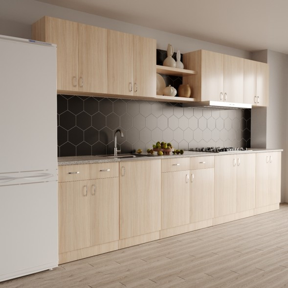 Изображение товара Шкаф под мойку No Brand 60 ЛДСП / 512503 (венге светлое)