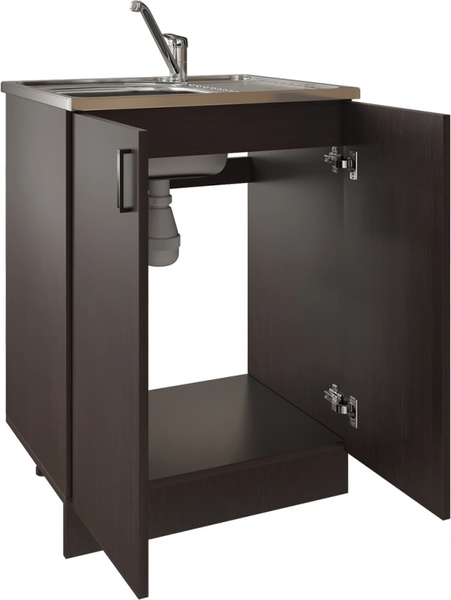 Изображение товара Шкаф под мойку No Brand 60 ЛДСП / 511979 (венге)