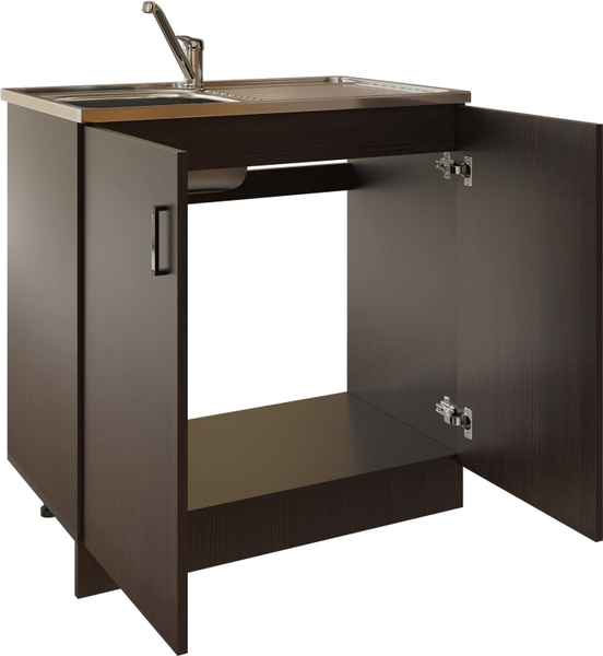 Изображение товара Шкаф под мойку No Brand 80 ЛДСП / 511980 (венге)