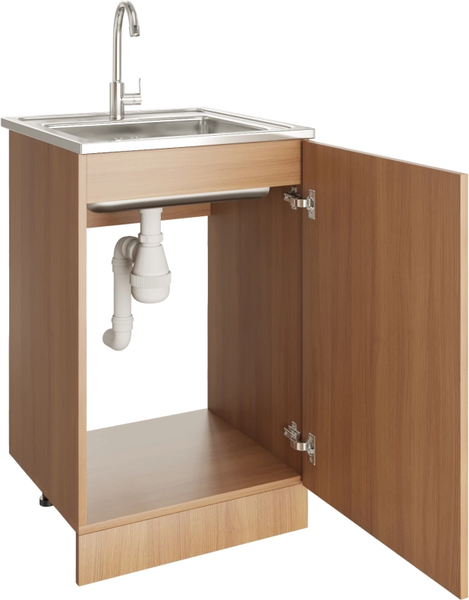 Изображение товара Шкаф под мойку No Brand 50 ЛДСП / 504059 (дуб)