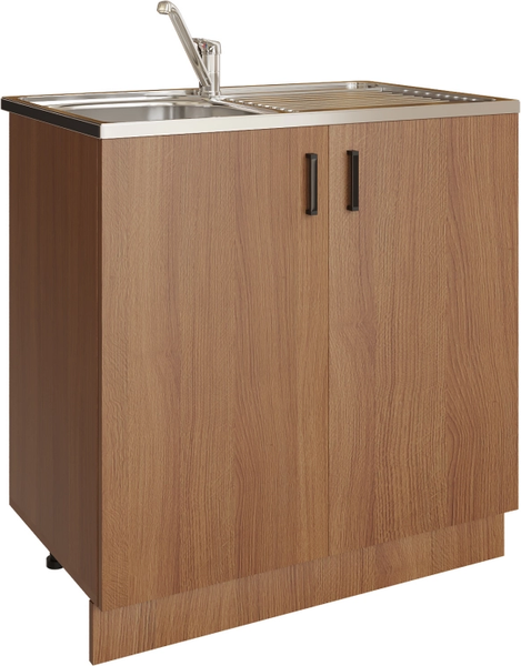 Изображение товара Шкаф под мойку No Brand 80 ЛДСП / 504065 (дуб)