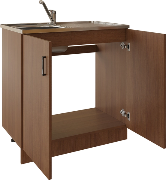 Изображение товара Шкаф под мойку No Brand 80 ЛДСП / 504065 (дуб)