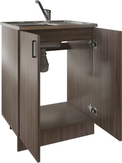 Изображение товара Шкаф под мойку No Brand 60 ЛДСП / 535088 (шимо/ясень темный)