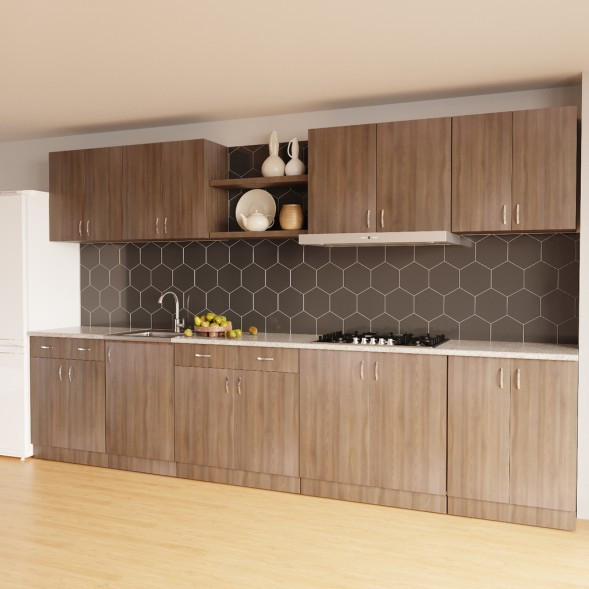 Изображение товара Шкаф под мойку No Brand 60 ЛДСП / 535088 (шимо/ясень темный)