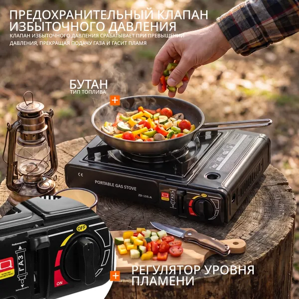 Изображение товара Плита туристическая Coyote ZD-155-A (черный)