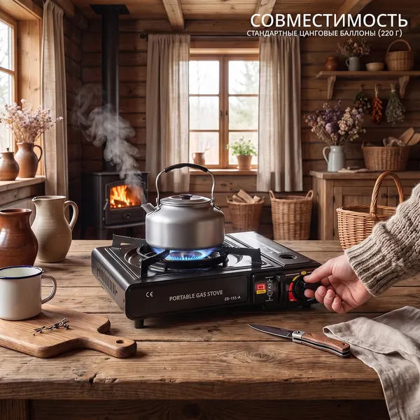 Изображение товара Плита туристическая Coyote ZD-155-A (черный)