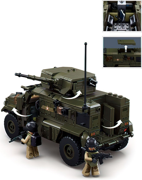 Изображение товара Конструктор Sluban Модельки. Боевой транспорт  M38-B1179 / 10890979
