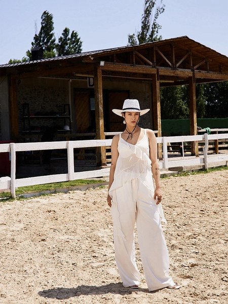 Изображение товара Штаны Mark Formelle 182511 (р.170-98, цветы белые жаккард)