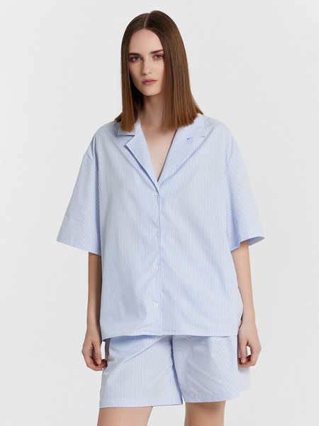 Изображение товара Комплект одежды Mark Formelle 192011 (р.170-96-102, тонкая синяя полоска)