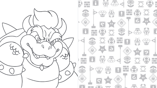 Изображение товара Раскраска Эксмо Легендарный Марио, мягкая обложка