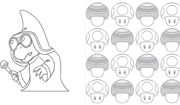 Изображение товара Раскраска Эксмо Легендарный Марио, мягкая обложка