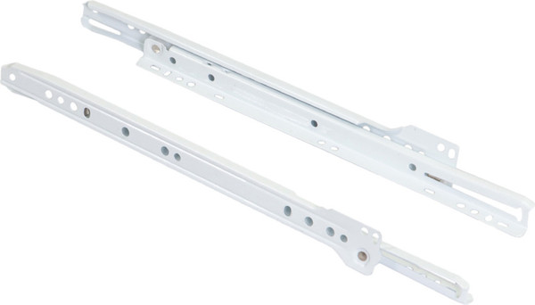 Изображение товара Комплект направляющих мебельных AKS роликовая L-500 0.8мм / 38 040 (белый)
