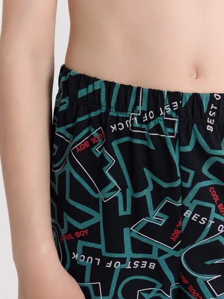 Изображение товара Пижама детская Mark Formelle 563322-1 (р.122-60, буквы на черном)