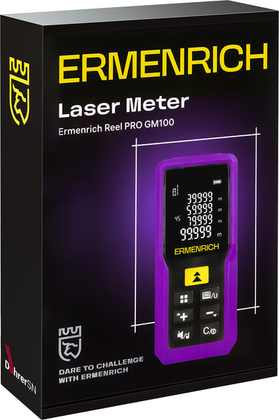 Изображение товара Лазерный дальномер Ermenrich Reel PRO GM100 / 85313 (фиолетовый)
