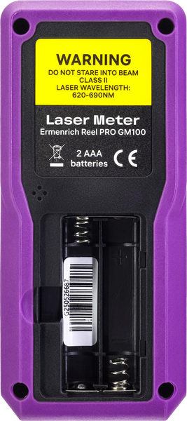 Изображение товара Лазерный дальномер Ermenrich Reel PRO GM100 / 85313 (фиолетовый)
