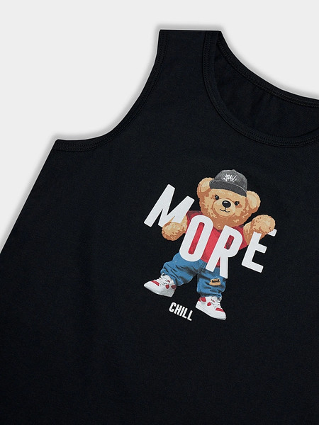 Изображение товара Комплект бельевой детский Mark Formelle 443002 (р.152-76-66, черный/мишки на неви)