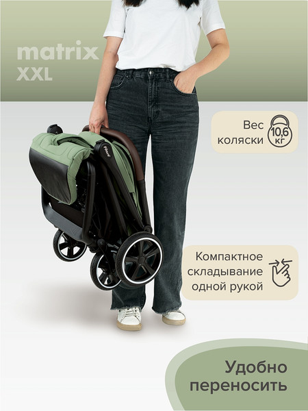 Изображение товара Детская прогулочная коляска Pituso Matrix / MRX 20  (Emerald mood)