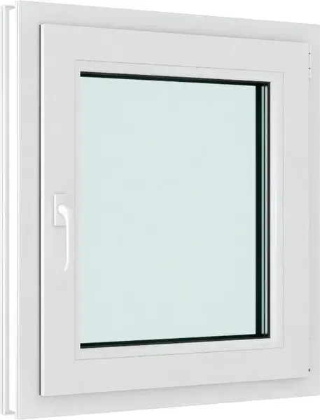 Изображение товара Окно ПВХ Rehau Futuruss Одностворчатое Поворотно-откидное правое 2 стекла  (1000x1200x60)