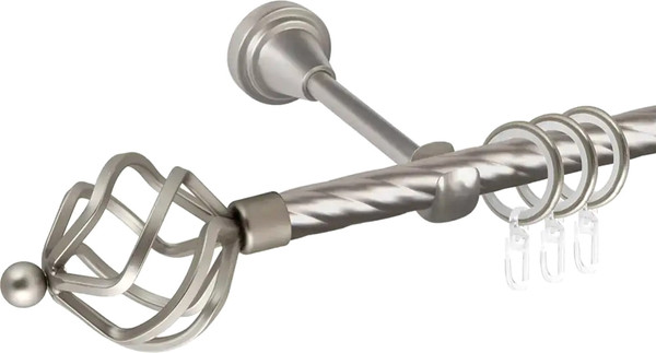 Изображение товара Карниз для штор АС ФОРОС Grace D19К + наконечники Булава (2.4м, сатин)