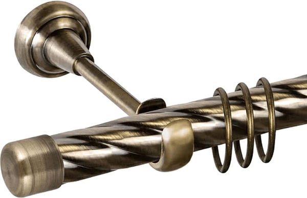 Изображение товара Карниз для штор АС ФОРОС Grace D25К + заглушка Закругленная (1.8м, антик)