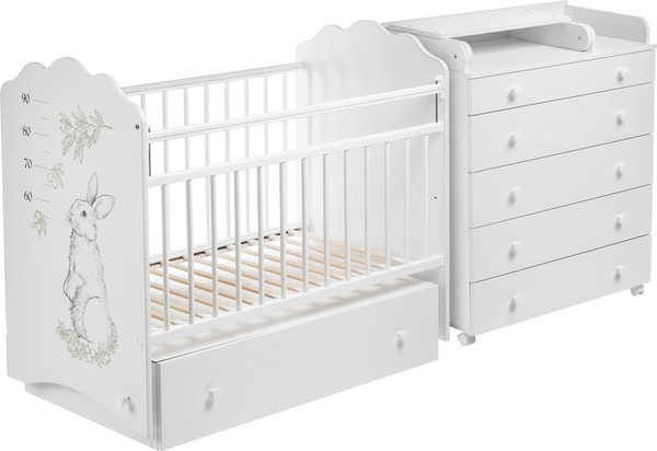 Изображение товара Детская кроватка Labalu Sweet Baby с комодом (Lemure)