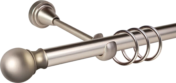 Изображение товара Карниз для штор АС ФОРОС Grace D19Г + наконечники Шар Стюард (3м, сатин)