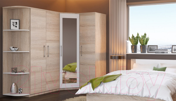 Изображение товара Угловое окончание для шкафа Империал Аврора (дуб сонома/белый)