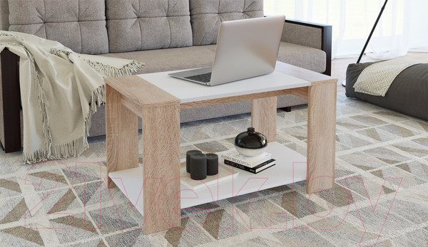 Изображение товара Журнальный столик Империал Аврора (дуб сонома/белый)