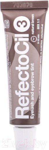 Изображение товара Краска для бровей RefectoCil Eyelash and Eyebrow Tint 3 натуральный коричневый (15мл)
