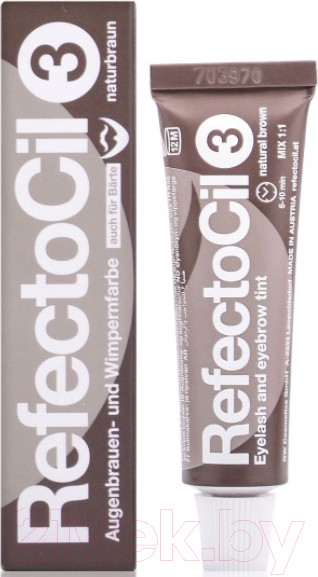 Изображение товара Краска для бровей RefectoCil Eyelash and Eyebrow Tint 3 натуральный коричневый (15мл)