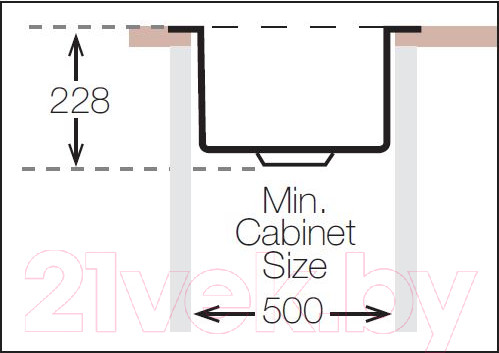Изображение товара Мойка кухонная ZORG ZRE 5050