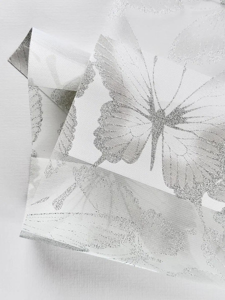 Изображение товара Рулонная штора АС МАРТ Бабочки 120x200 (белый)