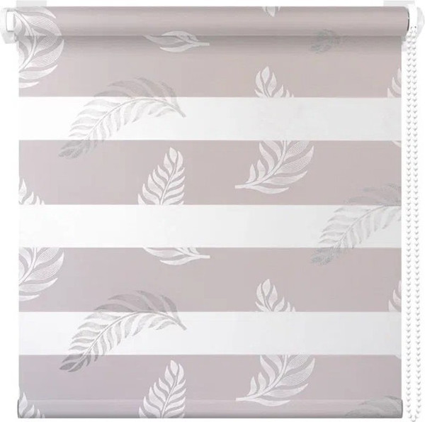 Изображение товара Рулонная штора АС МАРТ Перья 55x200 (серый)