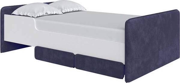 Изображение товара Односпальная кровать Proson Mika 90x180 (белый/Sohu джинс)