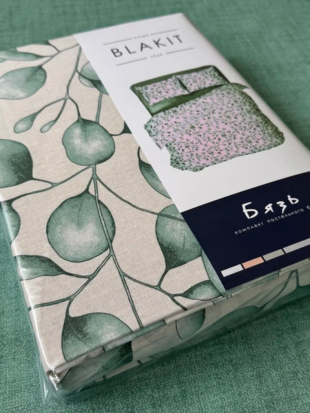 Изображение товара Комплект постельного белья Блакiт Эвкалипт зеленый Евро 50х70 41262/0 / 609502/571112 К