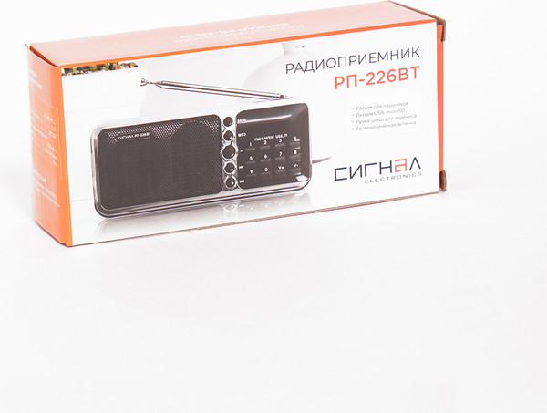 Изображение товара Радиоприемник СИГНАЛ РП-226BT (черный/серебристый)