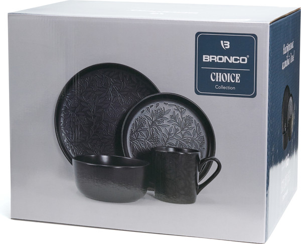 Изображение товара Набор столовой посуды Bronco Choice Black 191-364